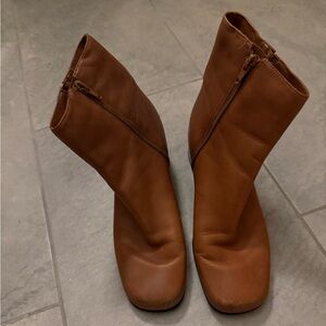 Madeline Stuart Brown Leather Boots